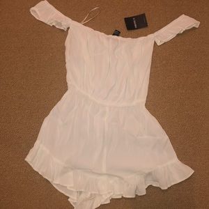 off the shoulder romper